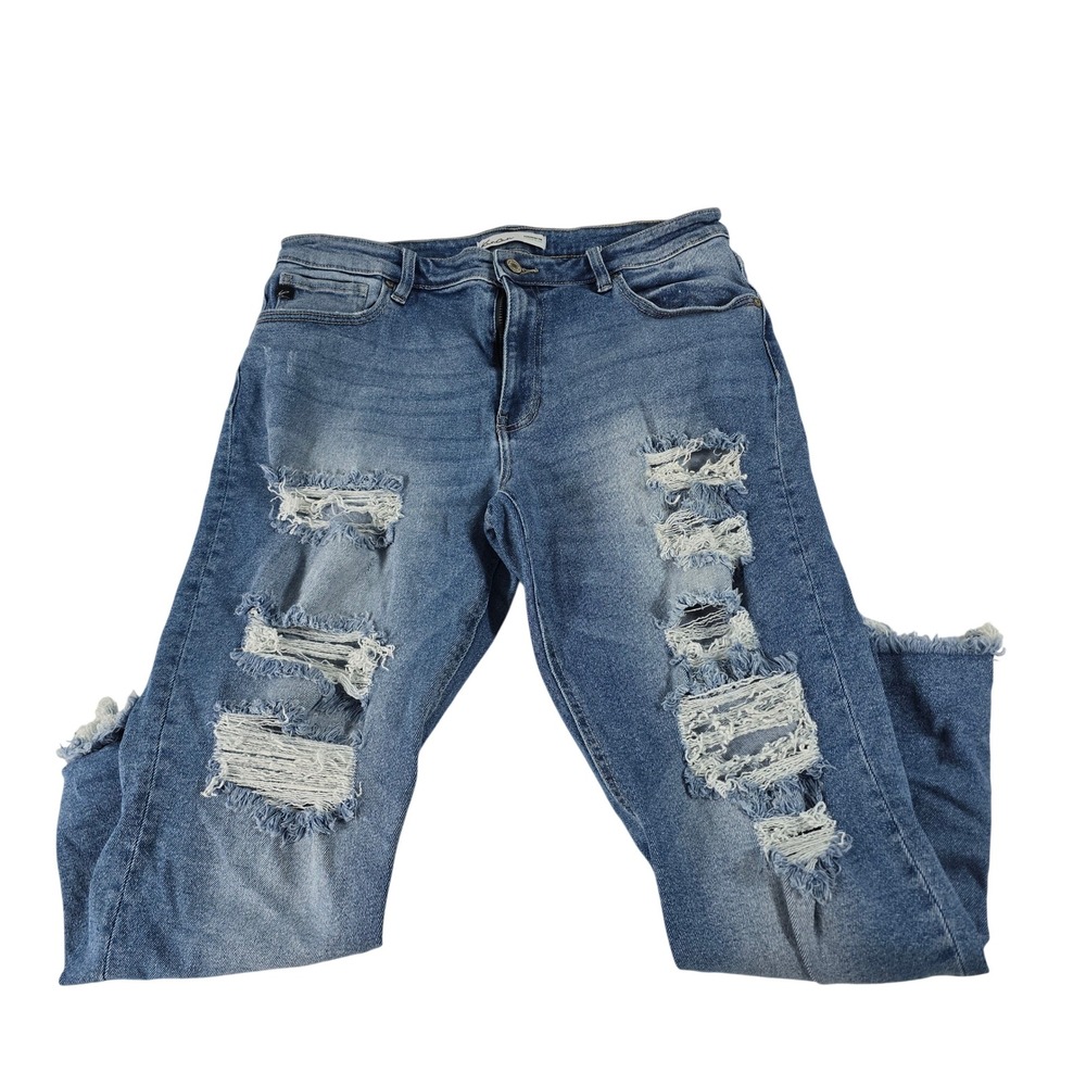KanCan‎ Maurices Distressed High Rise Skinny Jeans Blue Size 30 Style 128095